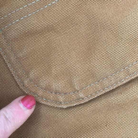 Carhartt Vintage Quilted Lined Chore Workwear Overalls R02 BRN Made In USA 36x30 - Picture 14 of 17